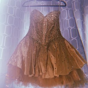 A Gold prom/Event Dress.